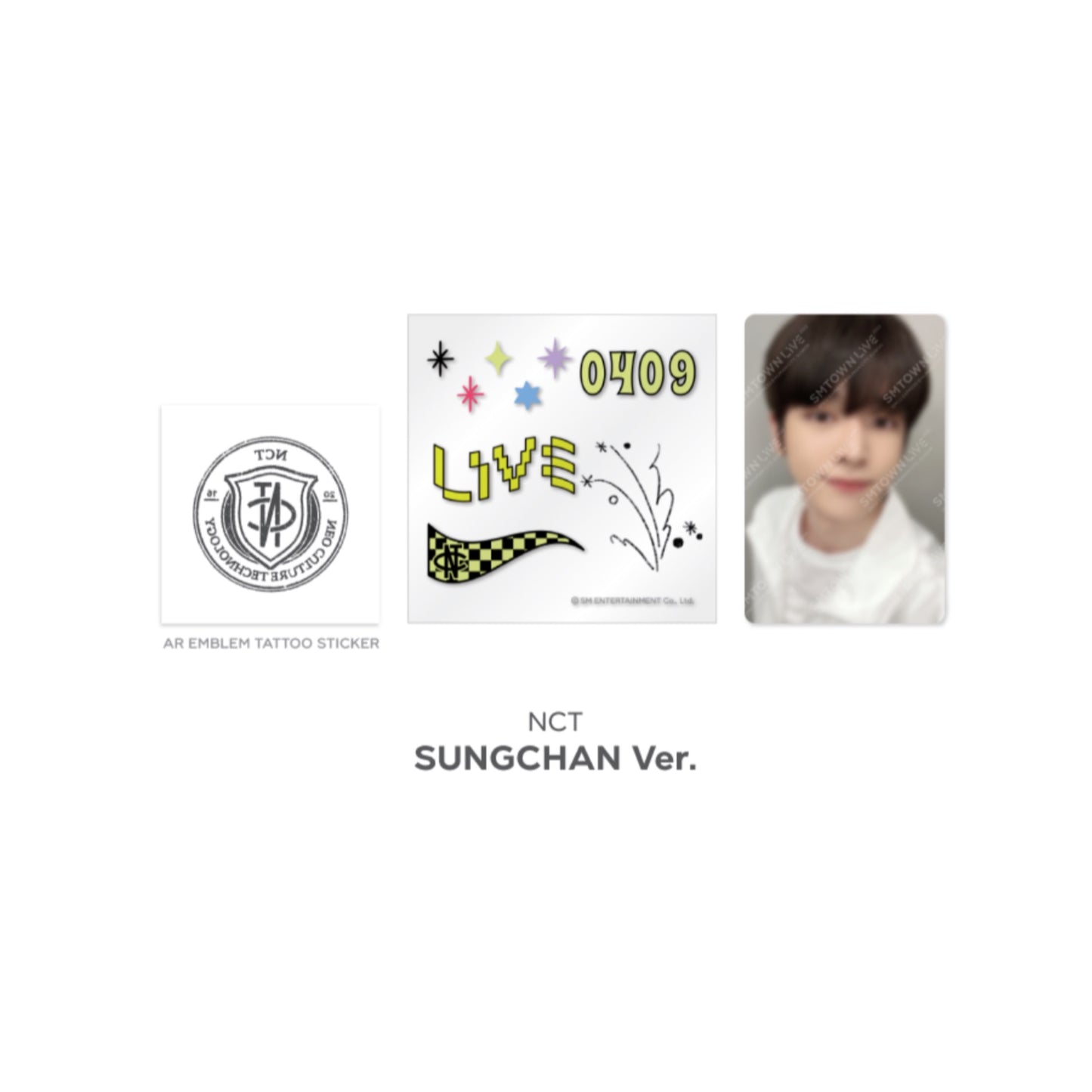Beyond LIVE SMTOWN LIVE 2022 : AR TATTOO Sticker + Photo Card Set