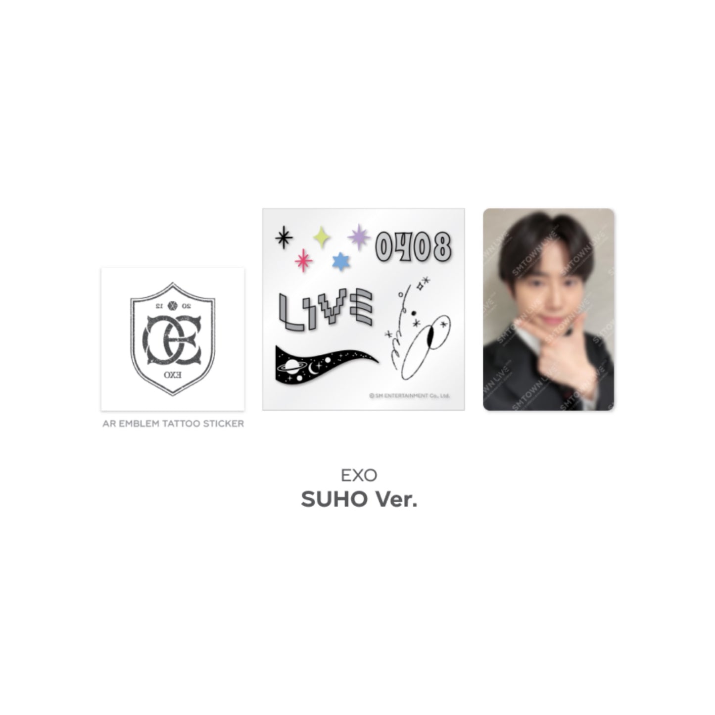 Beyond LIVE SMTOWN LIVE 2022 : AR TATTOO Sticker + Photo Card Set