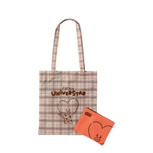 [BT21 JAPAN] BT21 Glen Check Tote Bag & Pouch SET