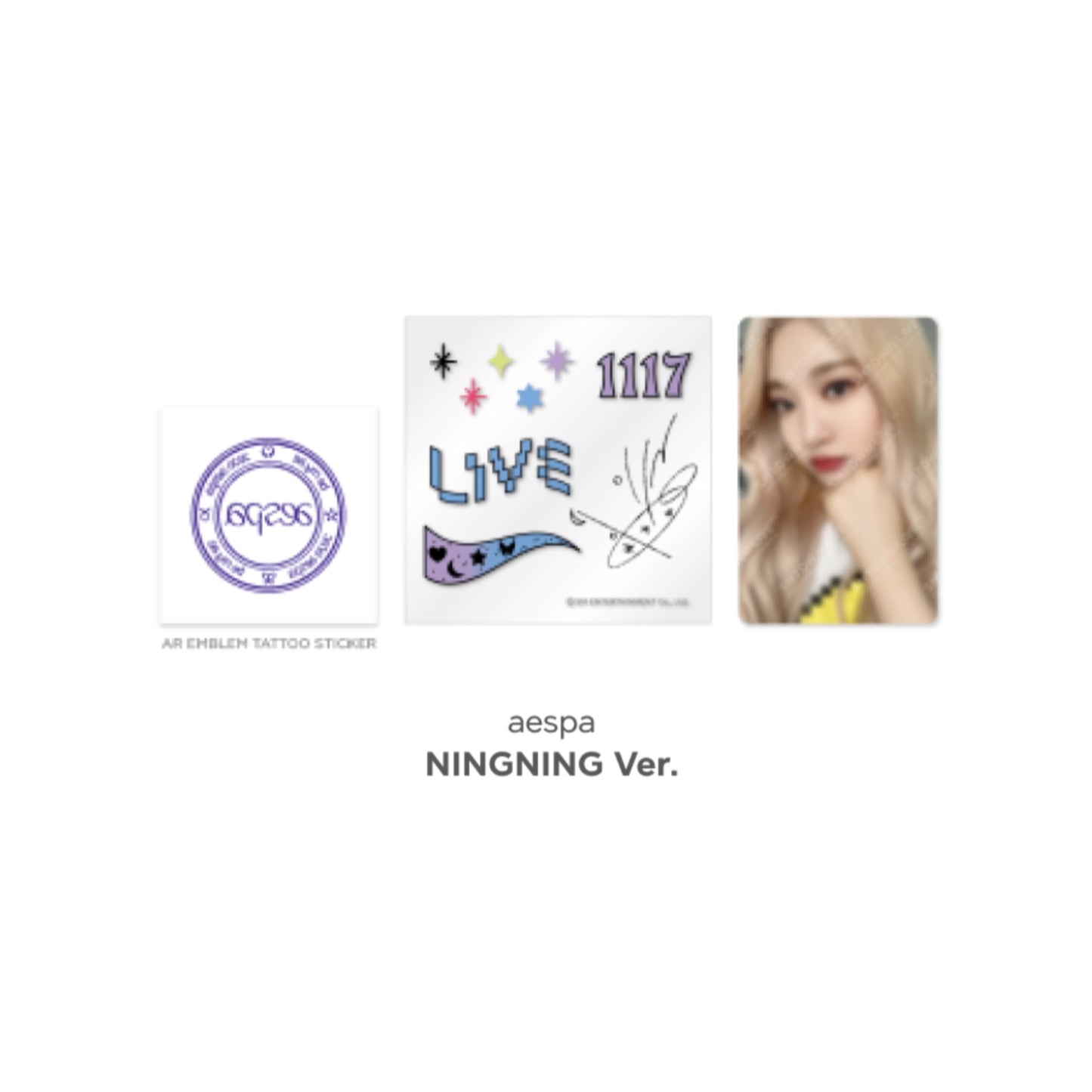 Beyond LIVE SMTOWN LIVE 2022 : AR TATTOO Sticker + Photo Card Set