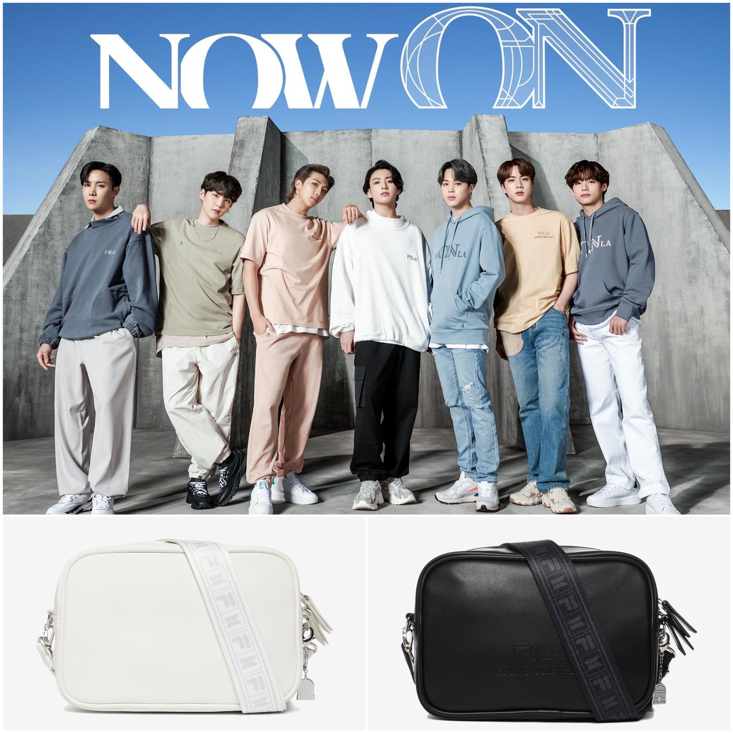 [FILA X BTS] NOW ON Collection - Cross Bag