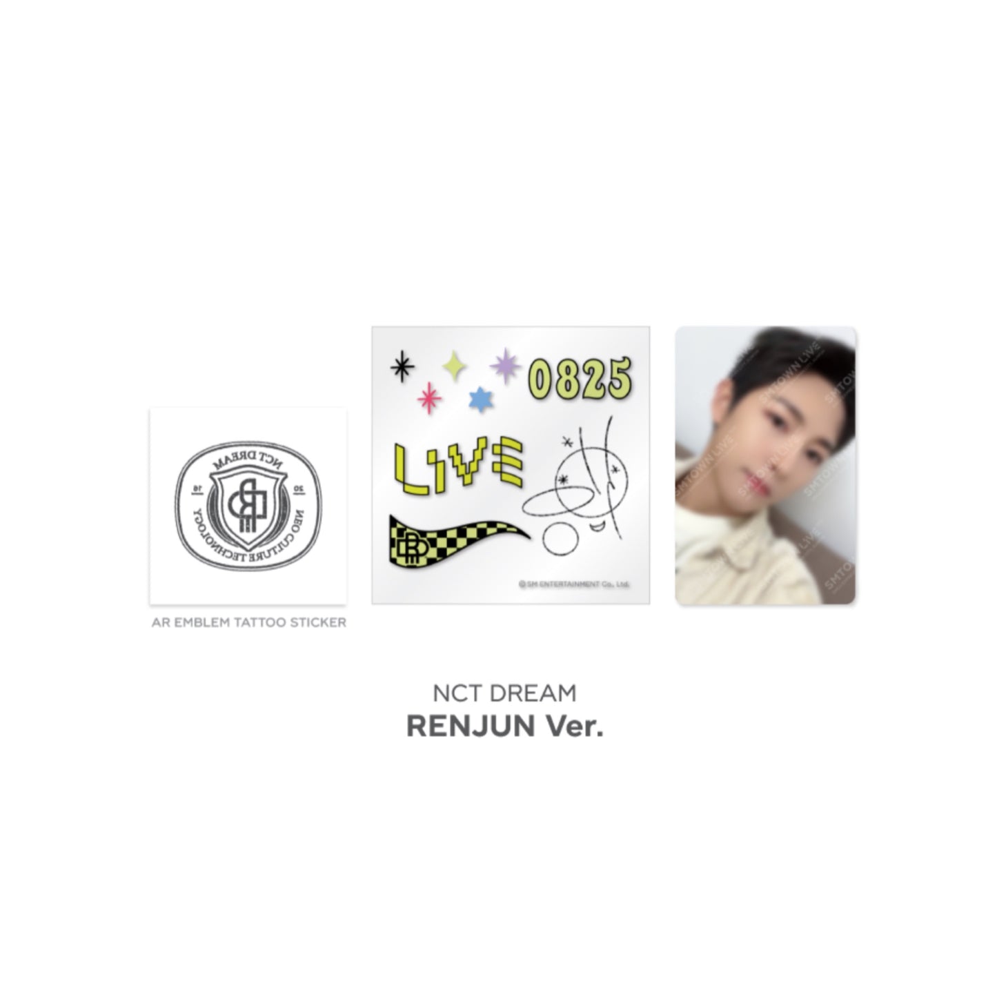 Beyond LIVE SMTOWN LIVE 2022 : AR TATTOO Sticker + Photo Card Set