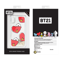 [LINE X BT21] Glitter Hang Out Pattern Case for iPhone