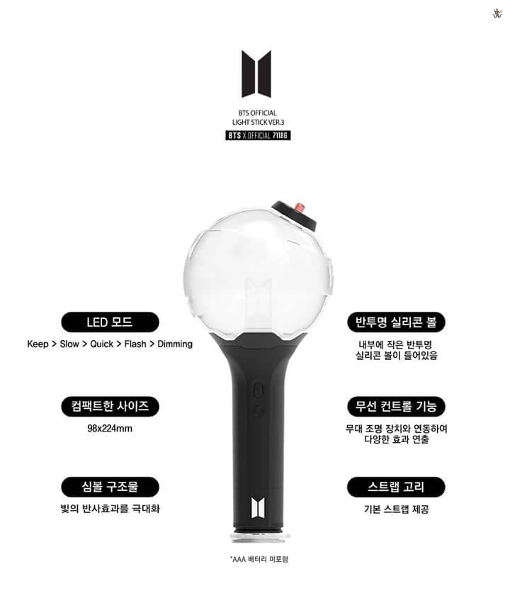 ★PRE-ORDER★ BTS Official ARMY Bomb Light Stick Ver.3 (Free Shipping)