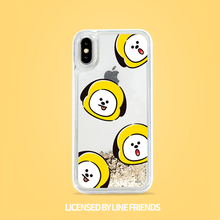 [LINE X BT21] Glitter Hang Out Pattern Case for iPhone