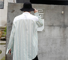 Taehyung's Style Striped Long Sleeve Shirt