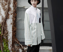 Taehyung's Style Striped Long Sleeve Shirt