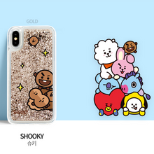 [LINE X BT21] Glitter Hang Out Comic Series Case for iPhone