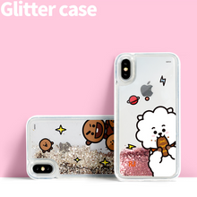 [LINE X BT21] Glitter Hang Out Comic Series Case for iPhone