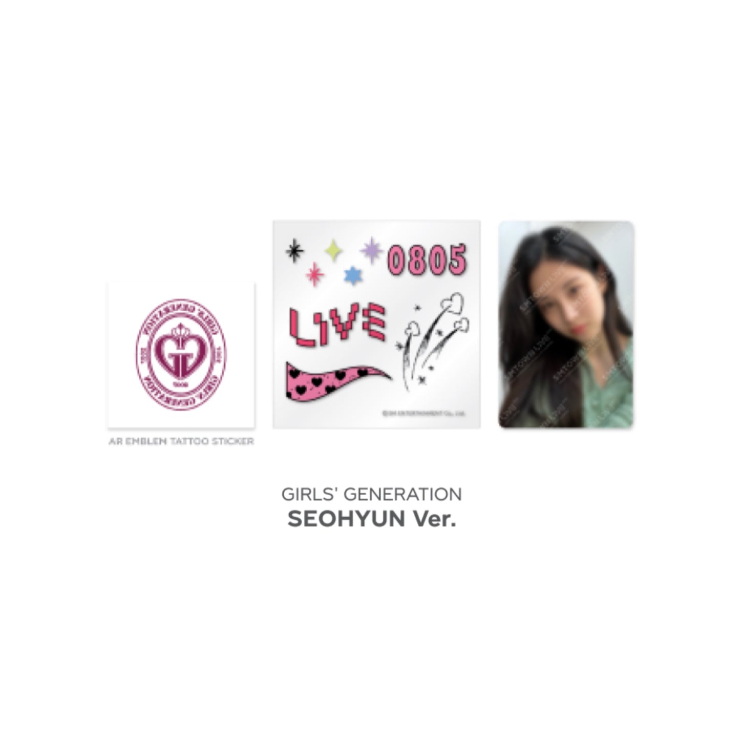 Beyond LIVE SMTOWN LIVE 2022 : AR TATTOO Sticker + Photo Card Set