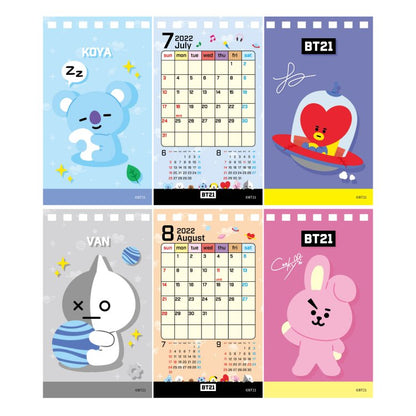 [BT21 JAPAN] BT21 2022 Desktop Calendar