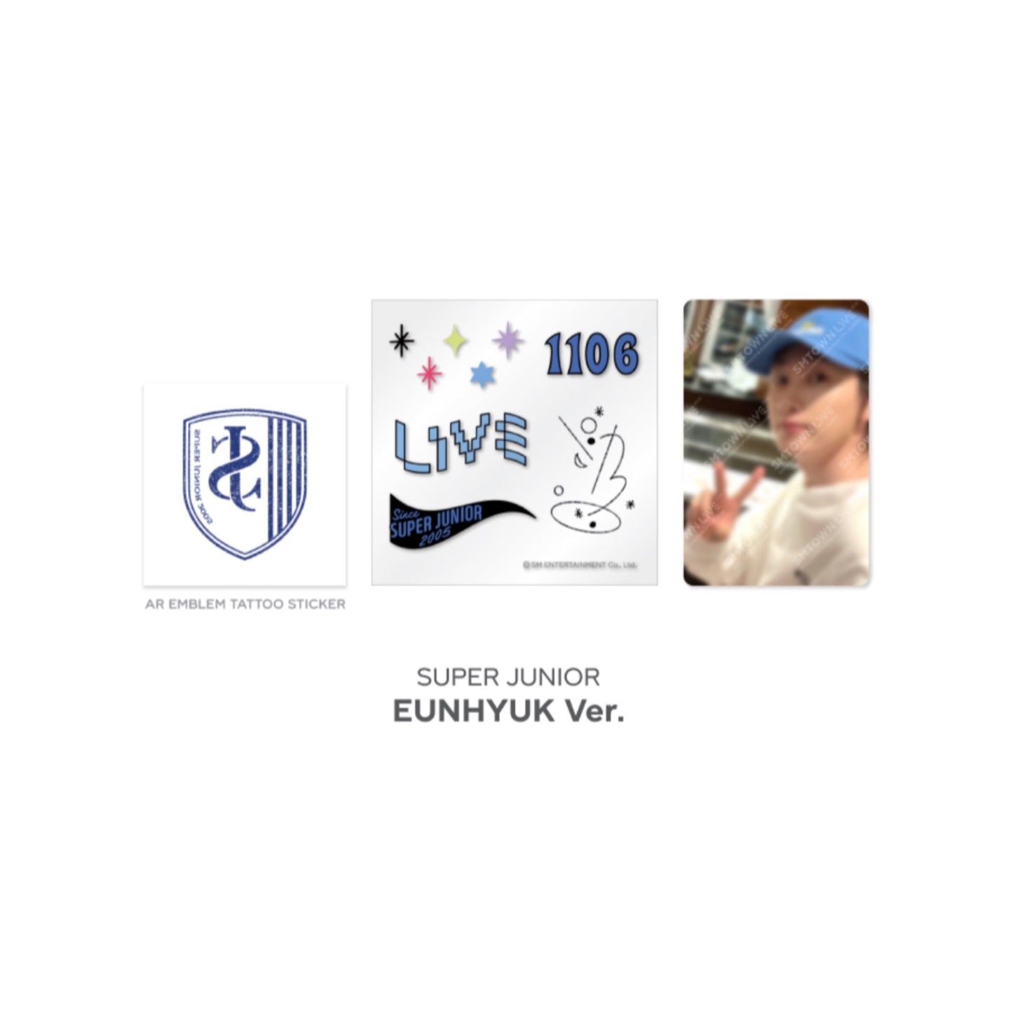 Beyond LIVE SMTOWN LIVE 2022 : AR TATTOO Sticker + Photo Card Set
