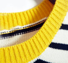 Jinyoung's Style Striped Sweatshirt