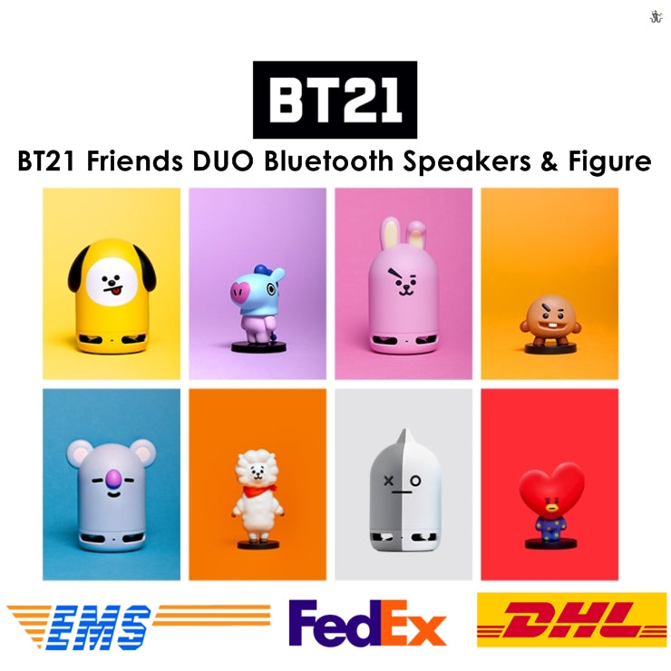 [LINE X BT21] Friends Duo Bluetooth Speaker+ Figure (Free Shipping)