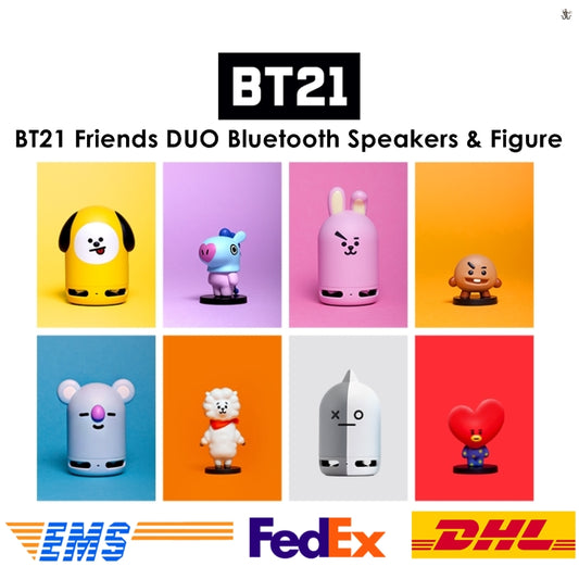[LINE X BT21] Friends Duo Bluetooth Speaker+ Figure (Free Shipping)