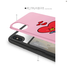[LINE X BT21] Card + Mirror Guard Up Case For iPhone and Samsung (Free Shipping)