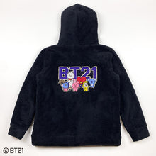 [BT21 JAPAN] BT21 Fleece Zip-up Hoodie