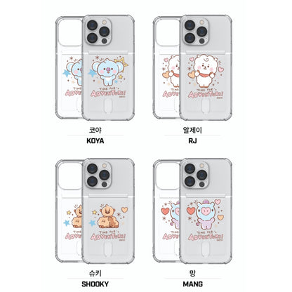 BT21 Baby Sketch Clear Air Cushion Card Case for Galaxy & Note