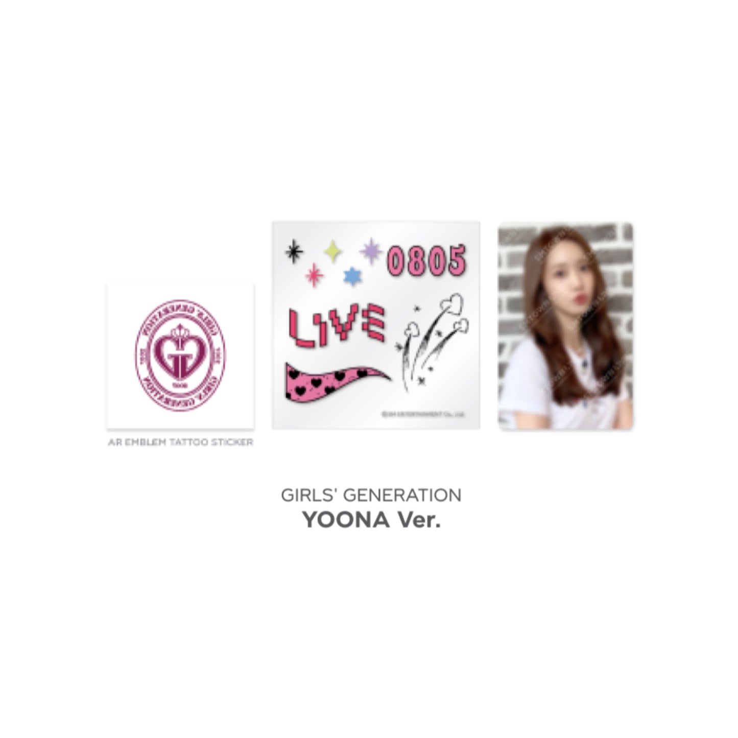 Beyond LIVE SMTOWN LIVE 2022 : AR TATTOO Sticker + Photo Card Set
