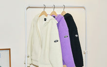 [LINE X BT21] Fleece Hooded Zip-up Jacket
