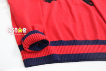 Taehyung's Style Red Sweater
