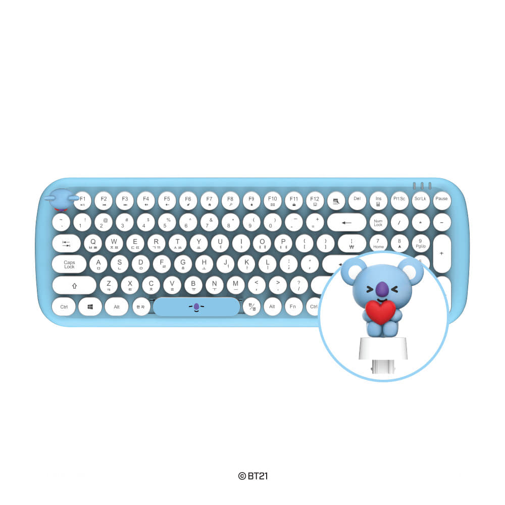 [LINE X BT21] Wireless Retro Keyboard