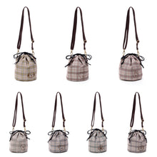 [BT21 JAPAN] BT21 Drawstring Purse Pochette Glen Check
