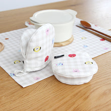 [LINE X BT21] Check Kitchen Apron & Glove