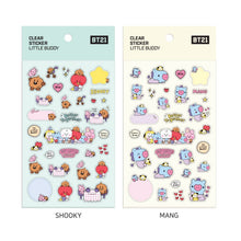 [LINE X BT21] Baby Clear Sticker Little Buddy 7SET