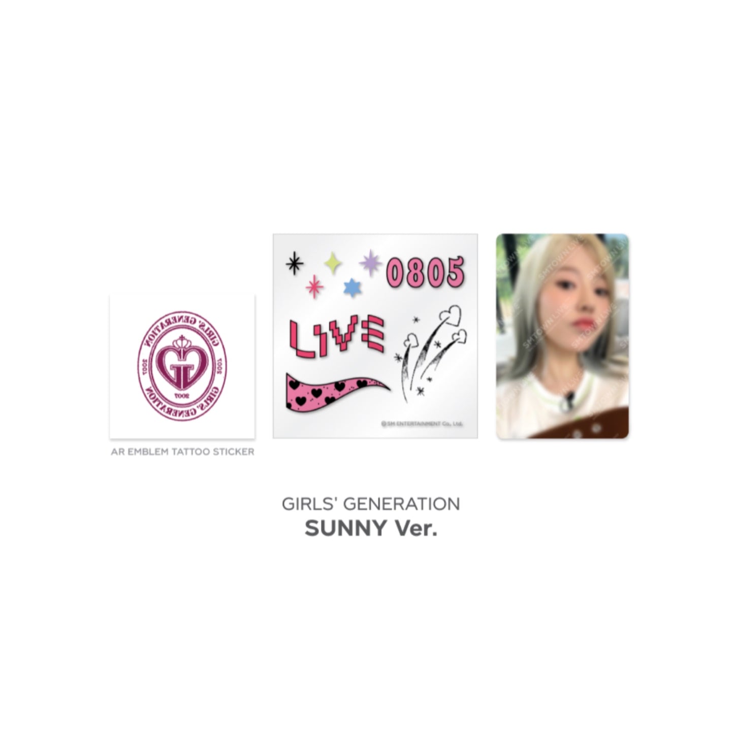 Beyond LIVE SMTOWN LIVE 2022 : AR TATTOO Sticker + Photo Card Set
