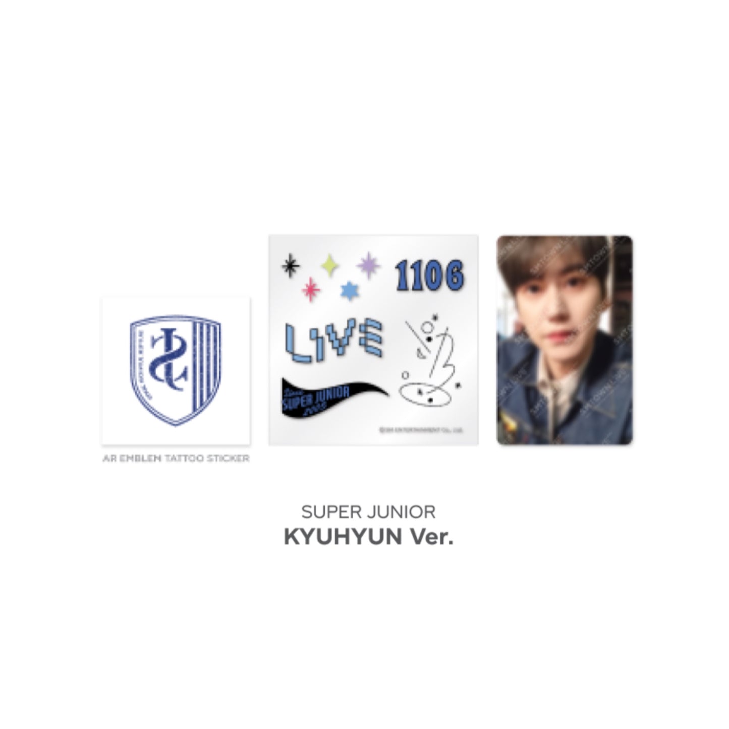 Beyond LIVE SMTOWN LIVE 2022 : AR TATTOO Sticker + Photo Card Set