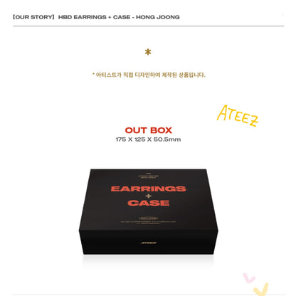 ATEEZ Official Our Story HBD Earrings - HONG JOONG