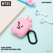 [LINE X BT21] Silicone Charging Case For Apple Airpods Cube Version