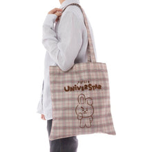 [BT21 JAPAN] BT21 Glen Check Tote Bag & Pouch SET