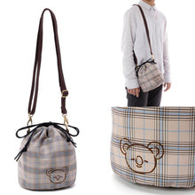 [BT21 JAPAN] BT21 Drawstring Purse Pochette Glen Check