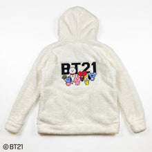 [BT21 JAPAN] BT21 Fleece Zip-up Hoodie