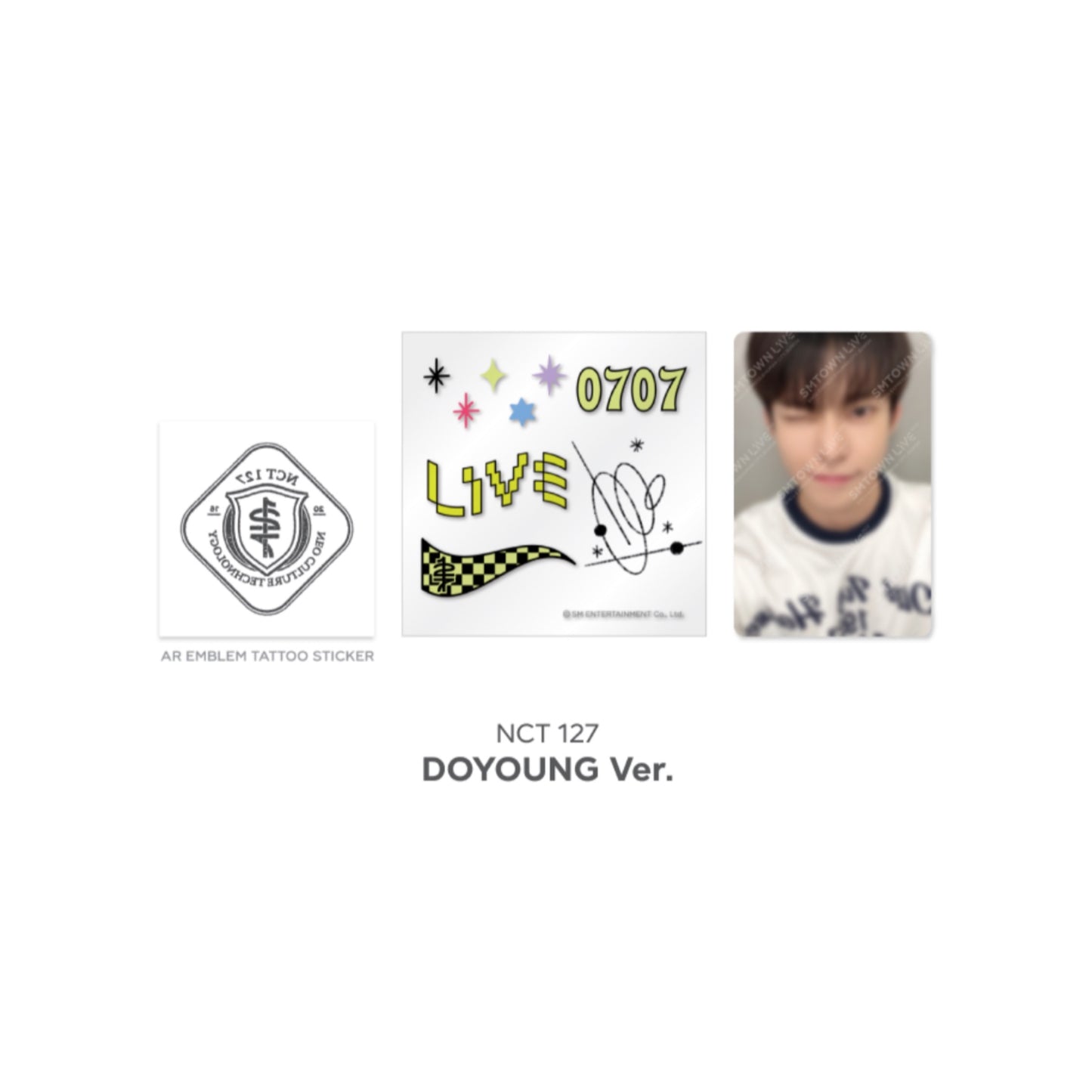 Beyond LIVE SMTOWN LIVE 2022 : AR TATTOO Sticker + Photo Card Set