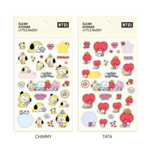 [LINE X BT21] Baby Clear Sticker Little Buddy 7SET
