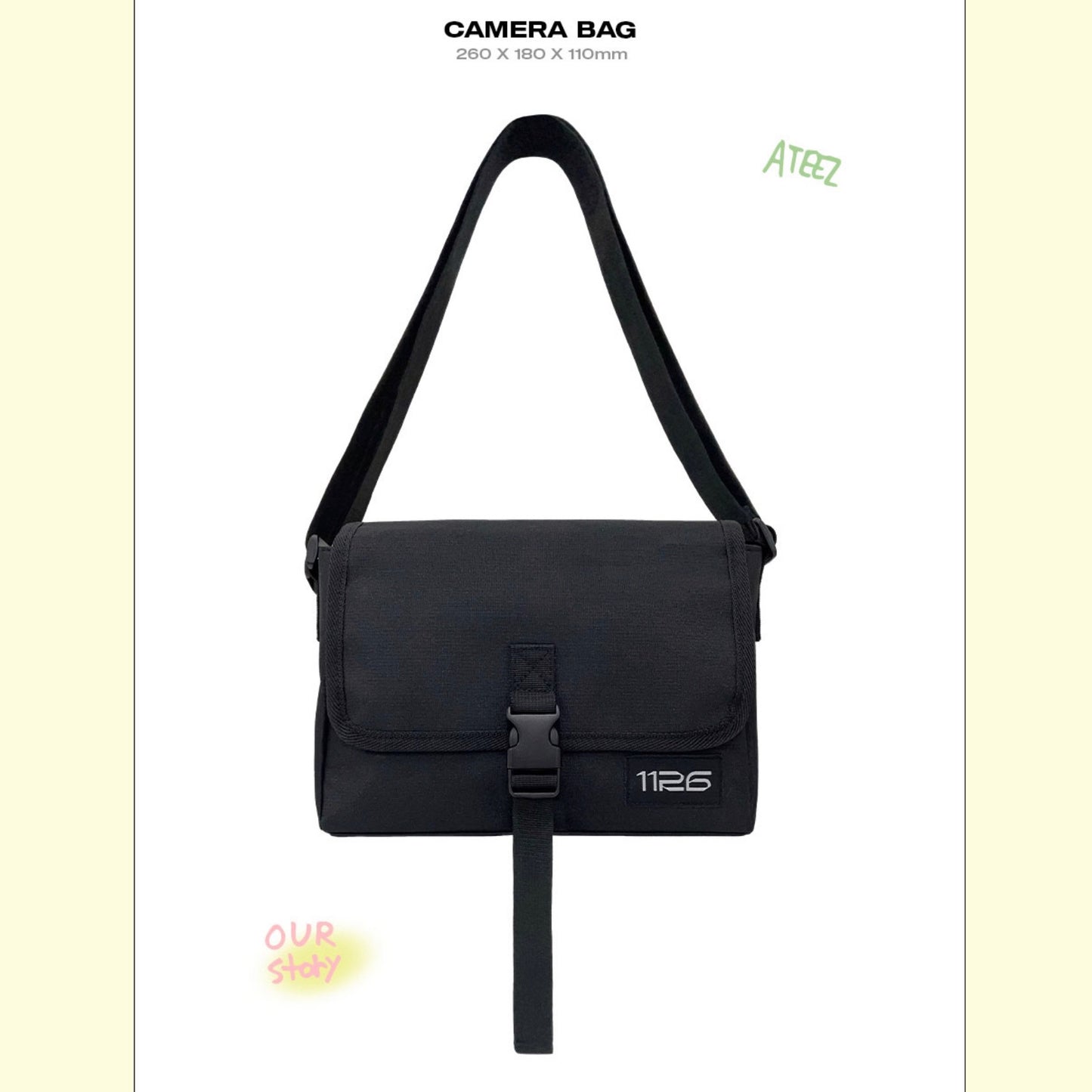 ATEEZ Official Our Story HBD Camera Bag WOOYOUNG