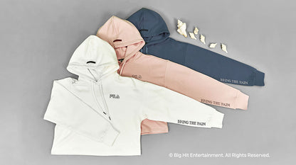 [FILA X BTS] NOW ON Collection - Sweat Crop Hoodie