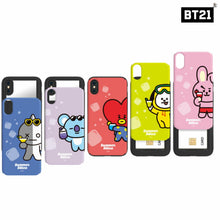 [LINE X BT21] Summer Dolce Guard Up Case (Mirror + Card) for iPhone and Samsung