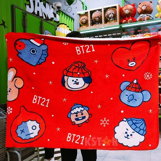 [LINE X BT21] Limited Christmas Blanket