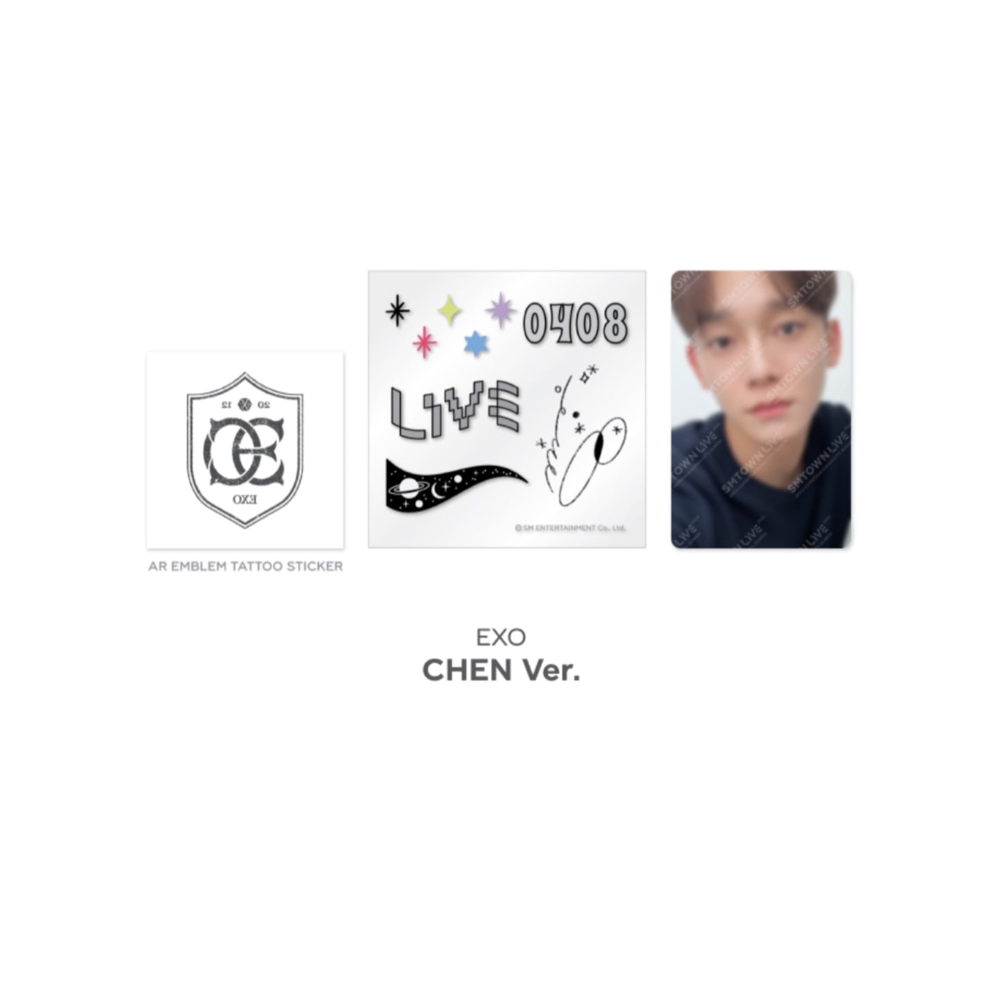 Beyond LIVE SMTOWN LIVE 2022 : AR TATTOO Sticker + Photo Card Set