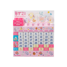 [BT21 JAPAN] Official BT21 Baby My Little Buddy Block Calendar