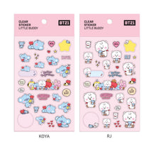 [LINE X BT21] Baby Clear Sticker Little Buddy 7SET