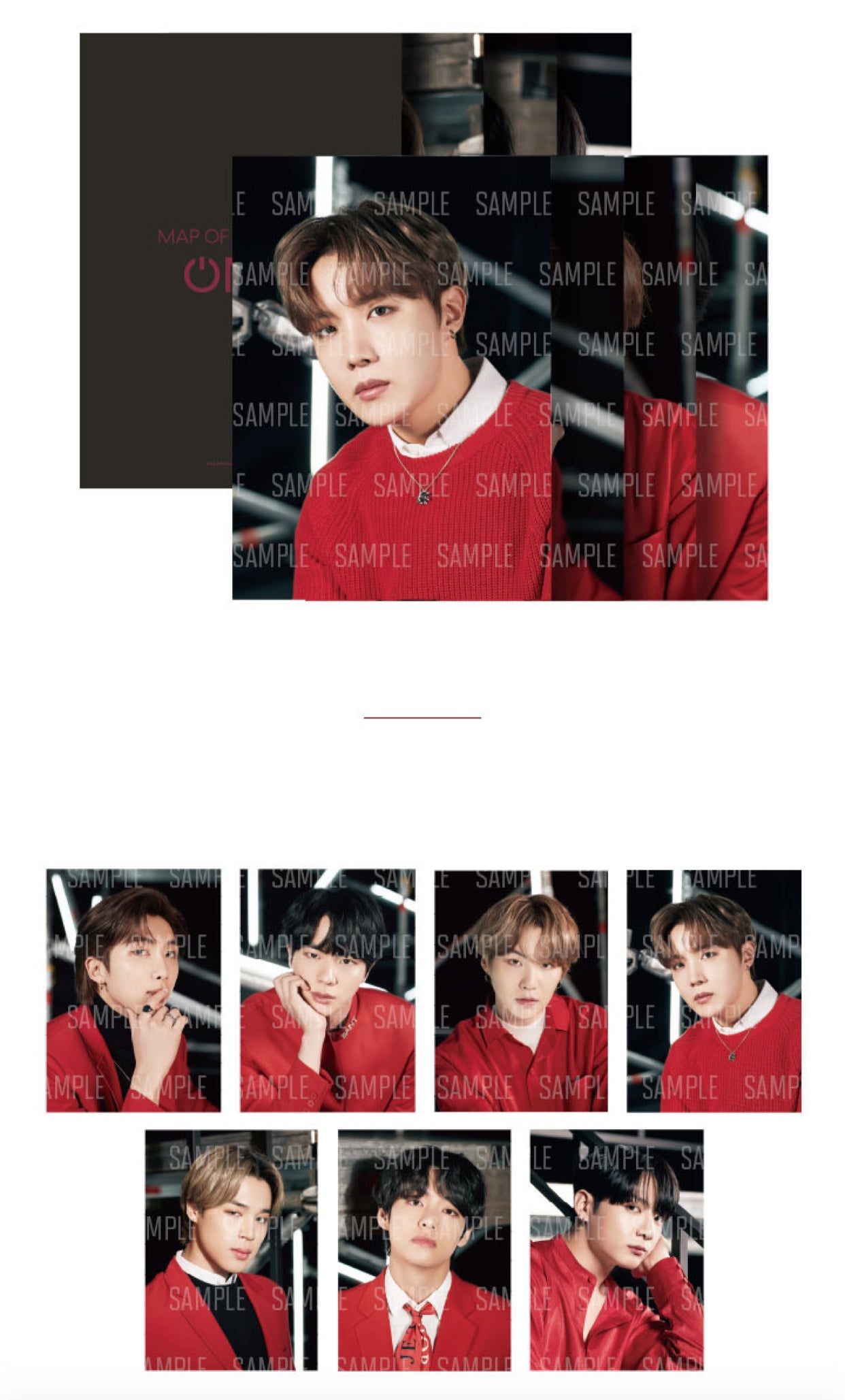 [BIG HIT] OFFICIAL BTS Map Of The Soul ON:E Poster Set (7ea Set)