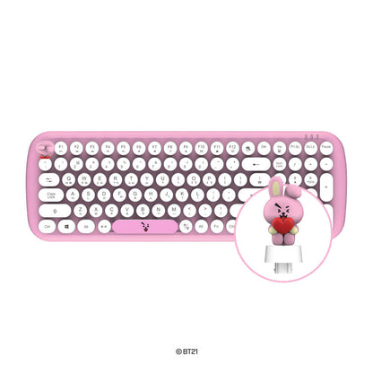 [LINE X BT21] Wireless Retro Keyboard