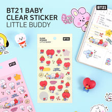 [LINE X BT21] Baby Clear Sticker Little Buddy 7SET