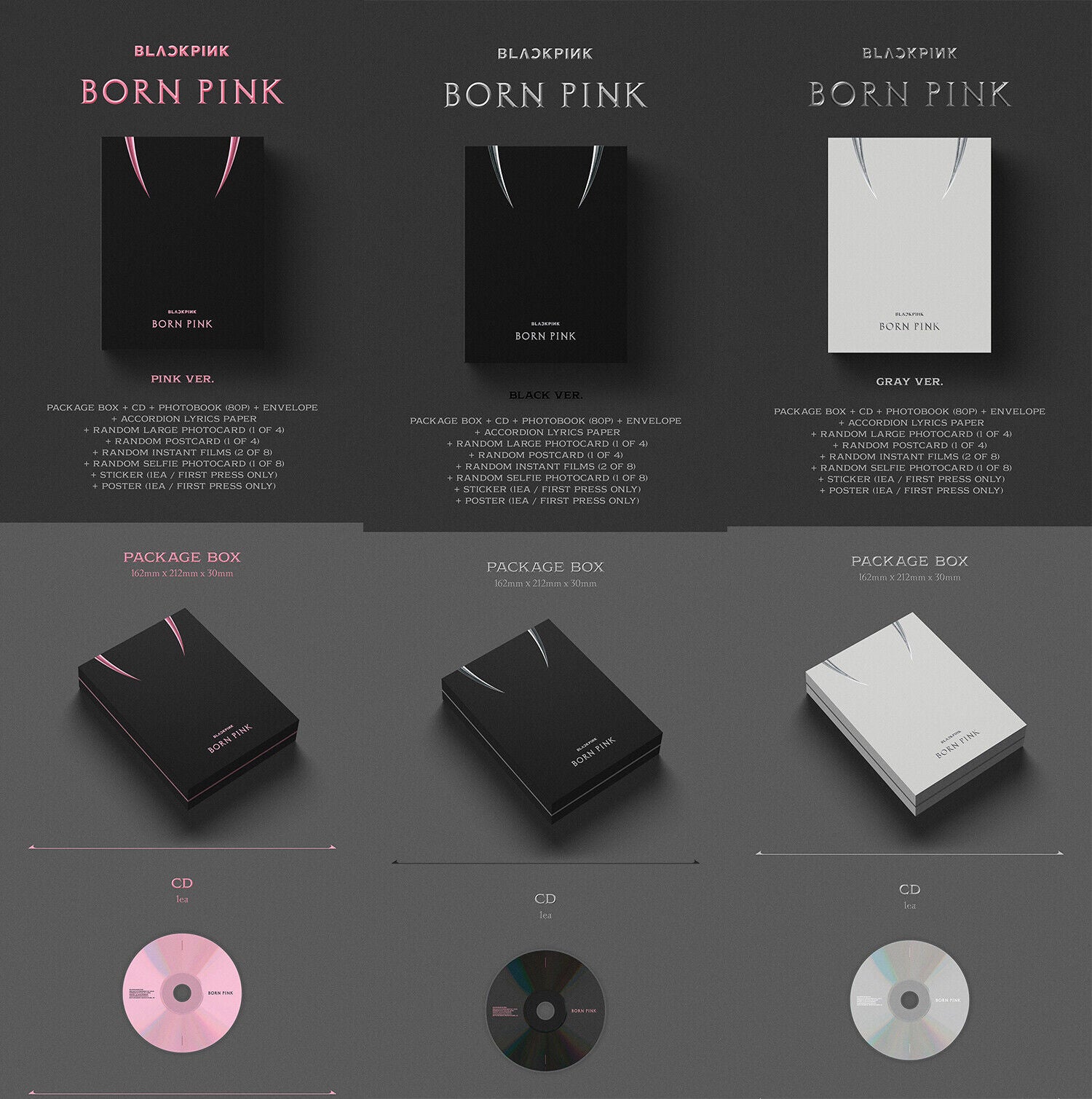 Blackpink - BORN PINK (Standard CD Boxset Version A / PINK) - K