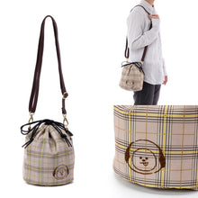 [BT21 JAPAN] BT21 Drawstring Purse Pochette Glen Check